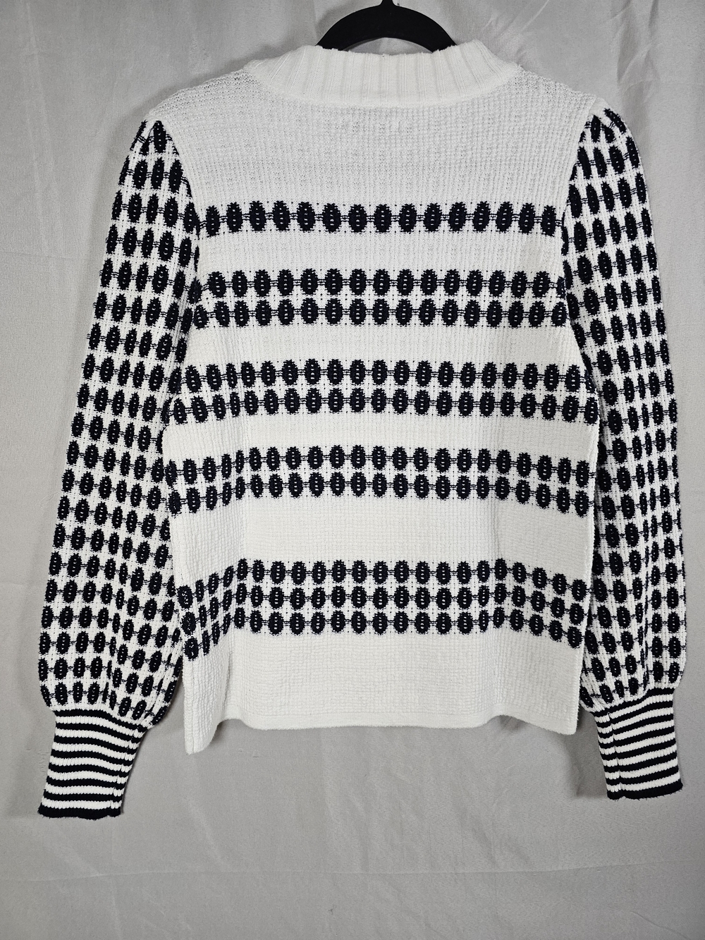 NIC+ZOE Pattern Waffle Stitch‎ Sweater Sz M - Picture 3 of 11